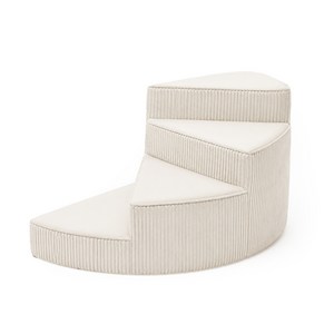 도로 코듀로이 펫스텝 강아지계단 애견계단 나선계단 침대 소파용, 4단