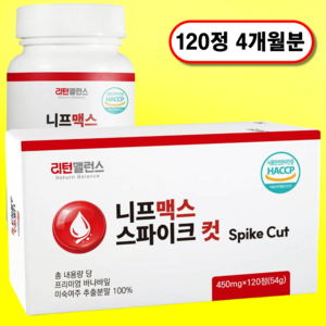 리턴밸런스 니프 맥스 젠 스파이크 컷 프리미엄 정품, 1개, 120정