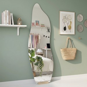 인뮤즈 노프레임 비산방지 비정형 전신거울, 혼합색상