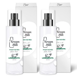 크림밀크 단백질 헤어 미스트 화이트머스크향, 2개, 105ml