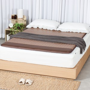 [25년형 두툼한 탄소매트] 한일의료기 국산 EMF 전자파없는 생활방수 탄소매트 두꺼운 전기매트 거실용 침대용 부모님 선물 추천, 더블 퀸 투난방(150x200), 05.진스웨이드