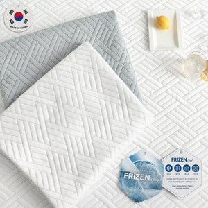 쿨베어 국내생산 프리즌 여름 차가운 냉감패드 고정밴드 쿨매트, 화이트 골드박스 특가