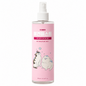 더이롭개 목욕 후 애견미스트 핑크 강아지 보습 미스트 복숭아향, 1개, 300ml