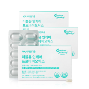 비타민마을 더블유 인케어 프로바이오틱스 질유산균 질유래 유산균, 30정, 3개