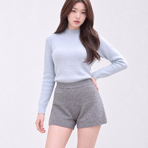 더간다 여성 니트 반바지 밴딩 하이웨스트 루즈핏 쇼츠 가을 간절기 캐주얼