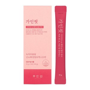 루틴업 가인핏 다이어트 쾌변 혈당 케어 녹차추출물 카테킨 난소화성말토덱스트린 식이섬유 다이어트 보조제, 1박스, 14회분