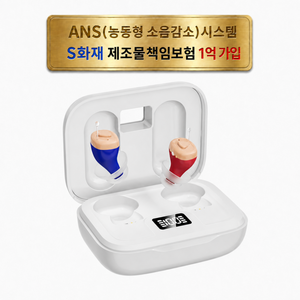 지음 JIEUM 미국 FDA등록 귓속형 디지털 음성증폭기 ANS 소음감소 초경량 2.2g AI 저전력 충전식 무선 소리증폭기 초소형 안보이는 효도선물 부모님 보청기 대용, 1개, JIEUM - IN EAR