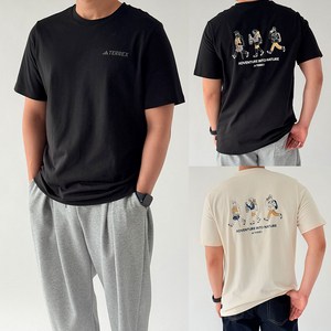 아디다스 테렉스 반팔 티셔츠 등산 캠핑 운동 폴리진 향균 쾌적한 반팔티 스탠다드핏