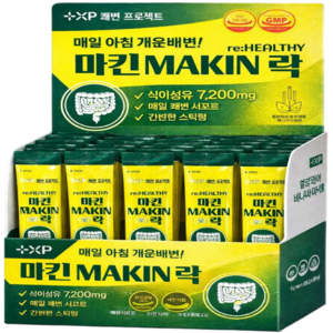 마킨 매킨 유산균 낙산균 차전자피 식이섬유 푸룬 함유 쾌변, 30개, 1회분