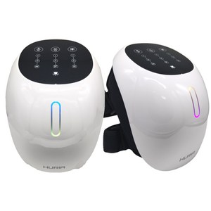 휴리아 무릎 쉼 안마 엑스 마사지기 공기압 온열 진동 무선 찜질기, HB-003, 화이트계열