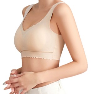 유플리앙 심리스 스포츠 꽃브라 2P