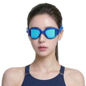 스마트덕 눈 편한 시야넓은 김서림방지 물안경 수경, 1개, 아쿠아 미러