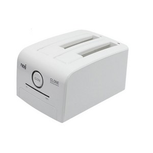 넥시 USB3.0 2베이 하드 도킹스테이션 NX-608U30W, 14336GB, 화이트