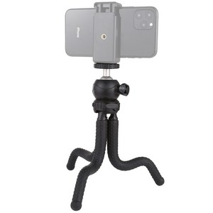 PULUZ DJI Insta360 GoPro 및 기타 액션캠 DSLR 카메라 스마트폰용 볼헤드 장착 미니 문어발식 유연한 삼각대 홀더, 1개, 크기: 25cmx4.5cm