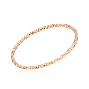 [비앤비골드](카밀핸드크림증정+선물포장) 당일발송 14K18K 0.8mm 열손가락 금사컷팅 반지 NPR21663