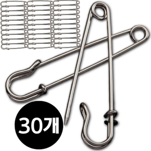 디뷰엣 다용도 침대 이불 고정 대형핀, 30개