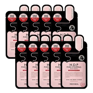 메디힐 HDP 포어스탬핑 블랙 마스크 이엑스 25ml, 10개입, 1개