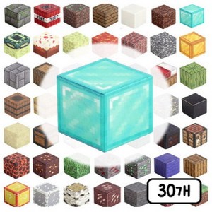 창의력 DIY 자석 큐브 블럭 마그네틱 블럭, B041, 30개