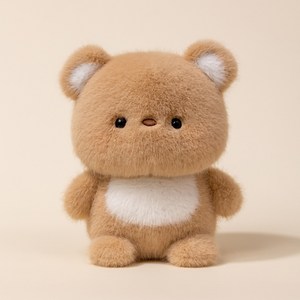 네이처타임즈 귀여운 동물 친구들 인형, 18cm, 곰, 1개