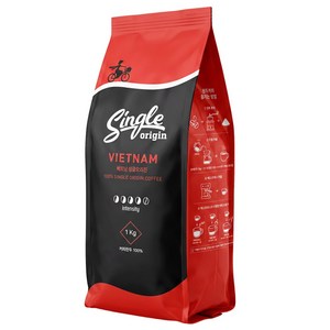 베트남 로부스타 싱글오리진 홀빈 원두커피, 1개, 1kg