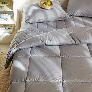 KURUA 먼지없는 항균 알러지케어 이불 세트 솔리드 차렵이불/패드/베개커버 세트