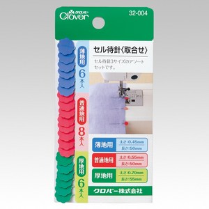 Clover 셀 시침핀 파랑 6p + 빨강 8p + 초록 6p 세트 32-004, 혼합 색상, 1개