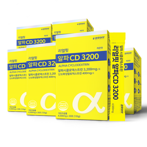 리얼핏 알파CD 알파시클로덱스트린 3200 분말 30포 다이어트 알파시디 알파씨디 효능 킵유어핏 HACCP 식약청 인증 100%, 6개, 30회분