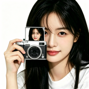 Y2K 감성 디지털 카메라 고화소 사진기 16배 줌 128G SD카드 포함, 블랙