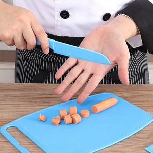 미즈코스 무독성 어린이 안전칼 유아 칼 아동 소꿉놀이 아동칼, 6개, 파랑
