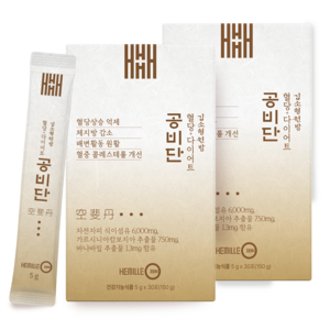 헤밀레 김소형 원방 공비단 차전자피 가르시니아 혈당 다이어트 환, 150g, 2개 골드박스 특가
