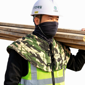 버닝오스 작업용 건설현장 어깨보호대 철근 군인 어깨보호패드, 1개, 밀리터리
