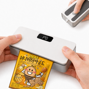 디에스가추몰 휴대용 충전식 미니 밀봉기 밀봉 개봉 2in1 6단 온도 조절 실링기, TX-007