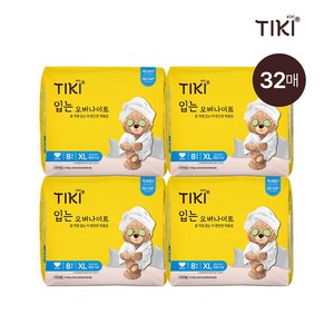 티키 입는 오버나이트 순면감촉 특대형 32매(8입X4팩), 8개입, 4세트