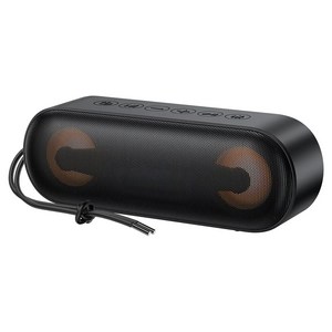 20W 블루투스 스피커 DSP 고음질 중저음 IPX7 방수 최대24시간 재생 RGB TWS 스트랩 TypeC microSD 휴대용 캠핑 야외 욕실, 블랙, S20