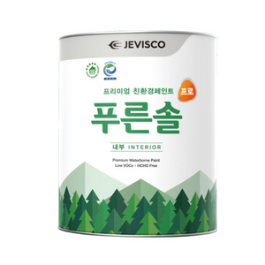 제비스코 푸른솔 프로 내부 3.8L 수성 친환경 시멘트/벽면/베란다 실내용, 화이트3, 3800ml, 1개