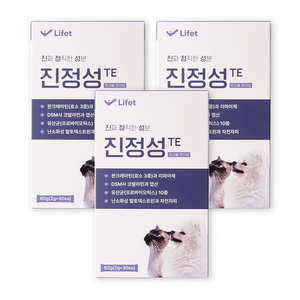 진정성 췌장 영양제 강아지 고양이 소화효소 췌장염 구토 설사, 3개, 소화기능/췌장개선, 30회분
