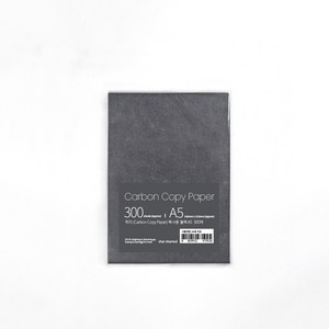 star starred 먹지 (Carbon Copy Paper) 그대로 옮기는 종이, 블랙 A5 300매, 300매, A5