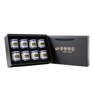 중앙맛김 보령 대천김 특별히 맛있는 곱창 돌김 캔김 8캔 선물세트, 1개
