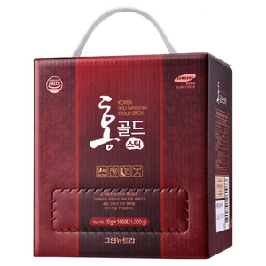 홍골드 6년근 진액 홍삼스틱 10g x 100포, 1kg, 1박스