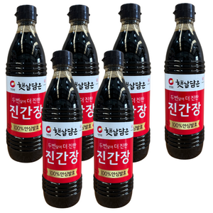 햇살담은 두번 달여 더 진한 진간장, 840ml, 6개