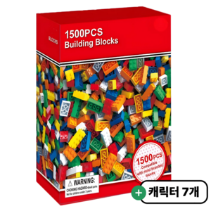 조립 호환 블럭 1500 피스, 1개, 혼합색상
