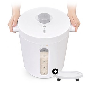공구38차/ 마이미 진공쌀통 20kg [24KG대용량/유무선] 26년+ 저소음 특허기술(트레이+충전식+압축+진공)쌀벌레방지 밥맛보장 신선도유지, 화이트 [업그레이드 26년형] 쿠팡특가, CAA-608, 1개