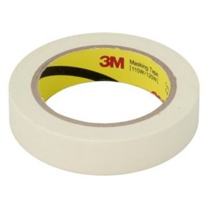 3M 마스킹 테이프 24mm X 40M 아이보리 종이테이프, 1개