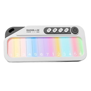 미니 LED 전자피아노 완구 초보 자동 악기 연주 터치 스크린 피아노, 화이트, 1개