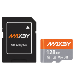 MAXBY 맥바이 고속 마이크로 SD카드 V30 U3 A1 4K촬영 TF메모리카드 드론 블랙박스 CCTV 홈캠 호환 메모리카드 128G 64G 32G, 1개, 128GB