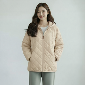 여성 초경량 등산 산책 따뜻한 패딩 점퍼