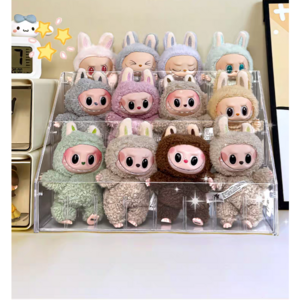 모던 심플 아크릴 라부부 인형 키링 정리함 보관함수납함, 1개