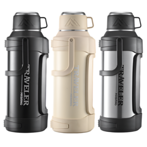 코코리브 대용량 보온보냉병, 1개, 1200ml, 블랙