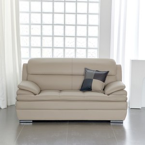 레브가구 린즈 2인 가죽소파 (전국배송 제주도배송), 베이지
