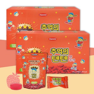 리미티드 에디션 TenTen 한미 추억의 미니 텐텐맛 츄정 8봉지 x 2박스, 80g, 1박스